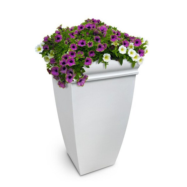 Chelsey 28 Tall Planter, White